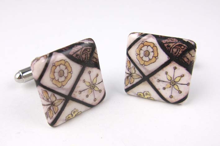 Hever Castle Stained glass cufflinks